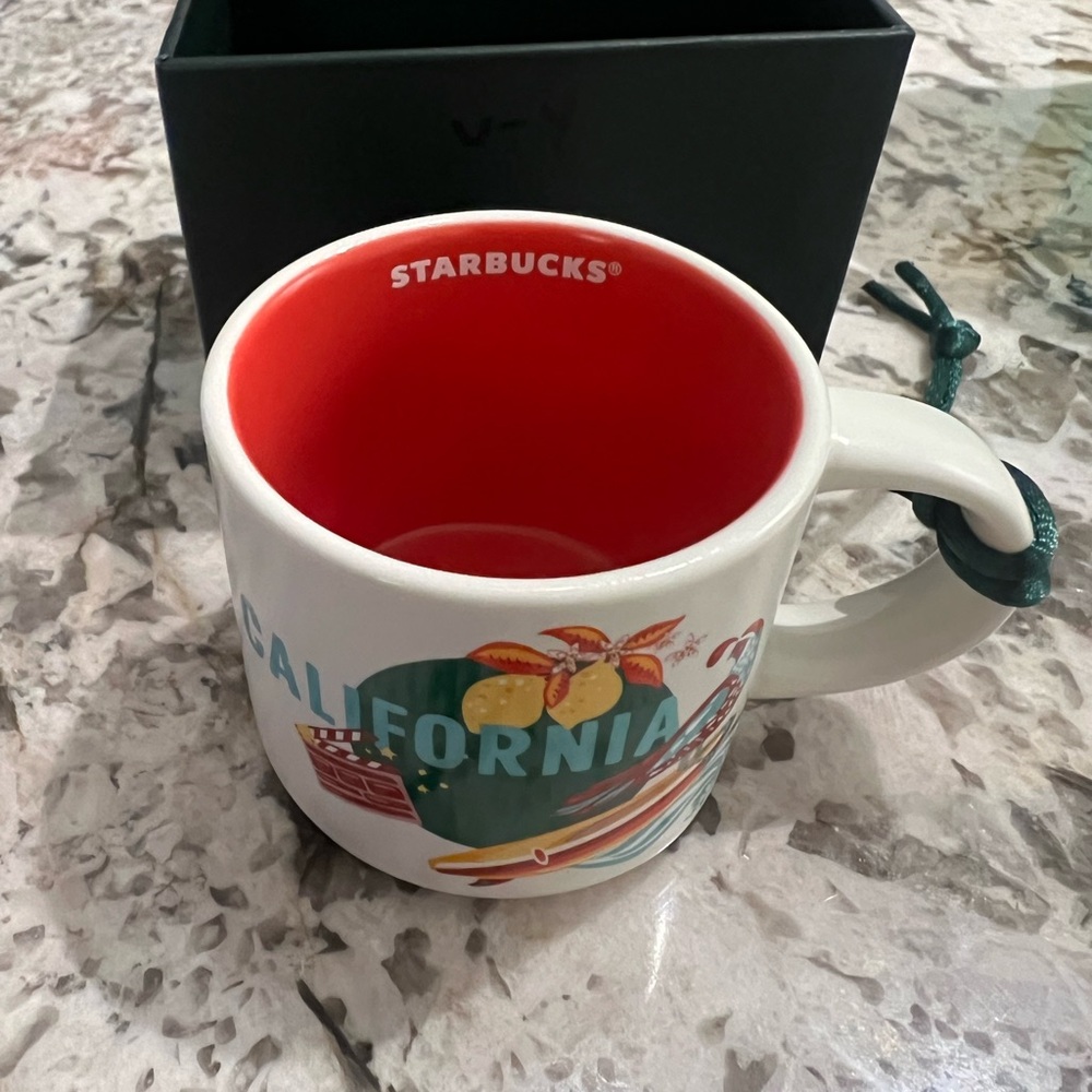 Starbucks California Mug with Red Interior